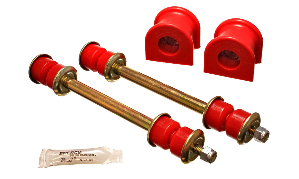 Energy Suspension 4.5156R Sway Bar Bushing Set; Red; Front; 27mm; Performance Polyurethane; - Truck Part Superstore