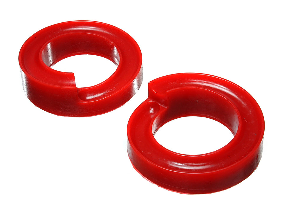 Energy Suspension 4.6111R Coil Spring Isolator Set; Red; Performance Polyurethane; - Truck Part Superstore