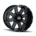 ION 141-7952M 141 (141) GLOSS BLACK/MILLED SPOKES 17X9 5x5/5x5.5 -12MM 87MM - Truck Part Superstore