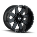 ION 141-7976M 141 (141) GLOSS BLACK/MILLED SPOKES 17X9 8x6.5/8x170 -12MM 130.8MM - Truck Part Superstore