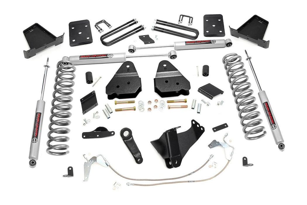 Rough Country 566.2 6 Inch Suspension Lift Kit 11-14 F-250 4WD Gas Overloads Rough Country - Truck Part Superstore