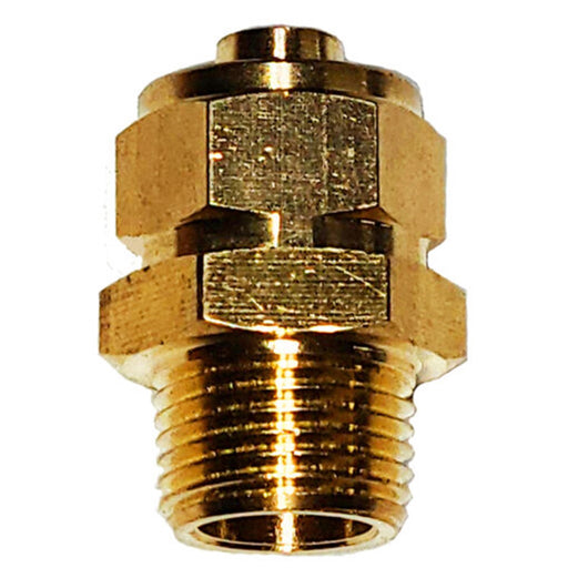 Kleinn Automotive Air Horns 51238L Compression Fitting; Brass; 1/4 in. M NPT Elbow; For 1/2 in. OD Tube; - Truck Part Superstore