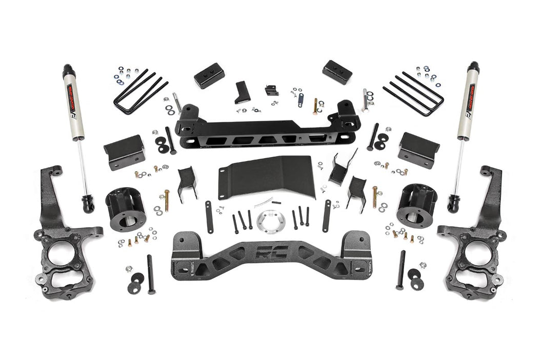 Rough Country 55570 4 Inch Suspension Lift Kit w/V2 Shocks 15-20 F-150 4WD Rough Country - Truck Part Superstore