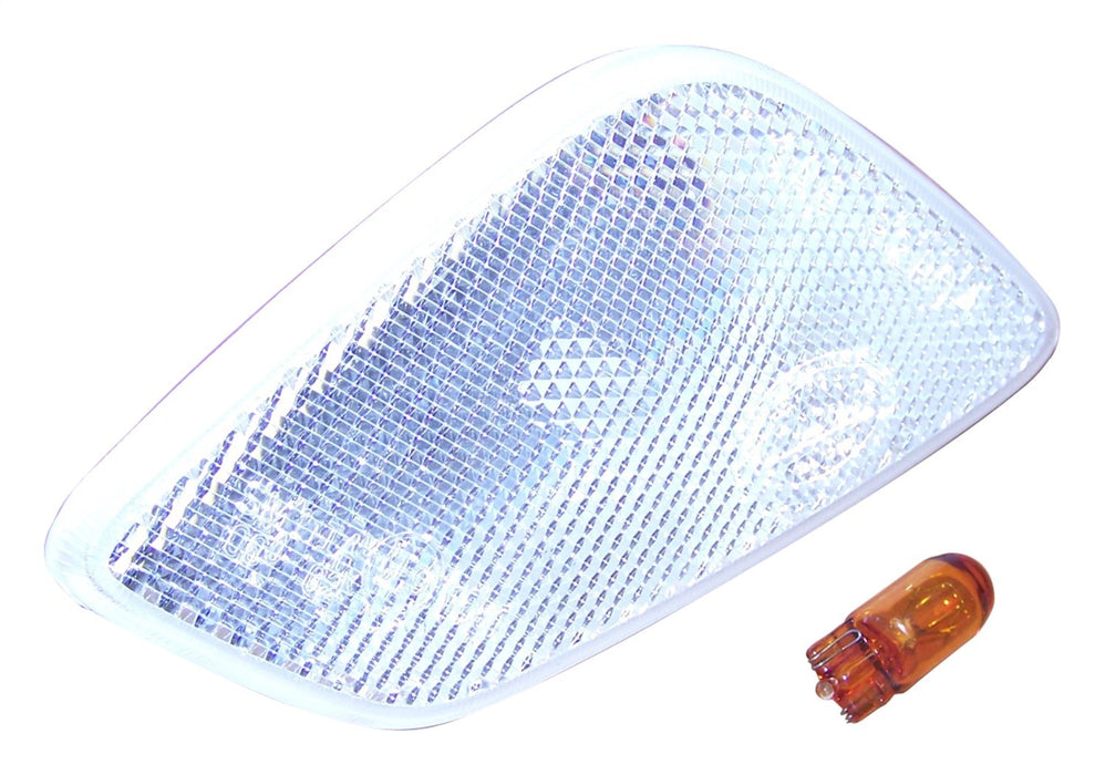 Crown Automotive Jeep Replacement 55155629ABC Side Marker Light; Left; Clear Lens w/Amber Bulb; - Truck Part Superstore