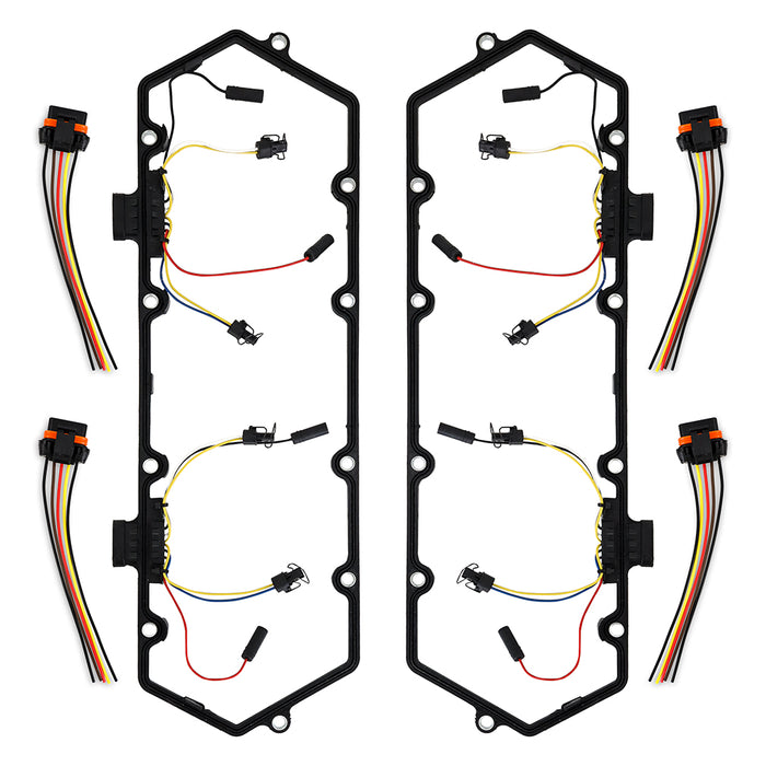 Mishimoto MMGH-F2D-94 Glow Plug Harness - Valve Cover Gasket Set, fits Ford Powerstroke 7.3L 1994-1997 - Truck Part Superstore
