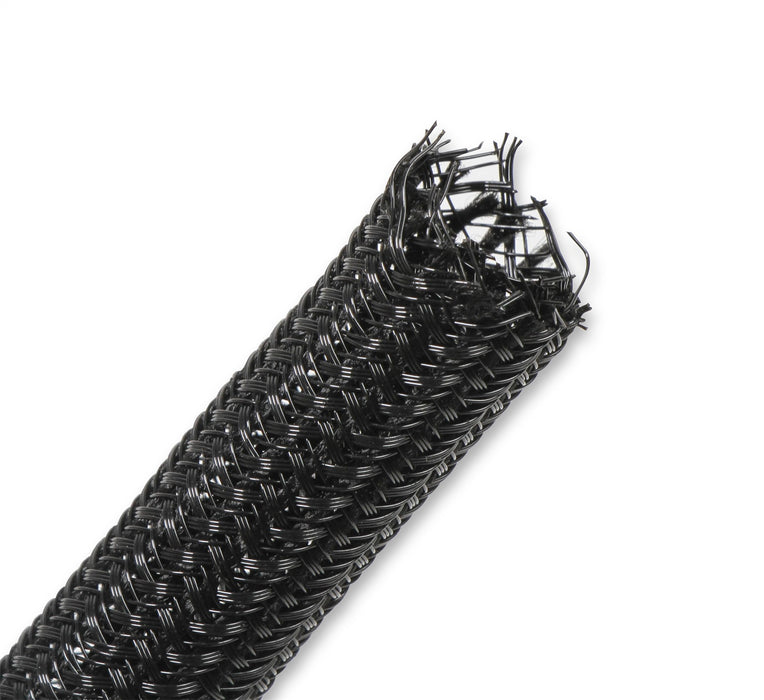Holley EFI 573-103 Bulk Split Wire Loom Tubing; 1/4 in. Braided F6 Tubing; 50 ft.; Black; - Truck Part Superstore