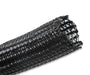 Holley EFI 573-106 Bulk Split Wire Loom Tubing; 1/2 in. Braided F6 Tubing; 10 ft.; Black; - Truck Part Superstore