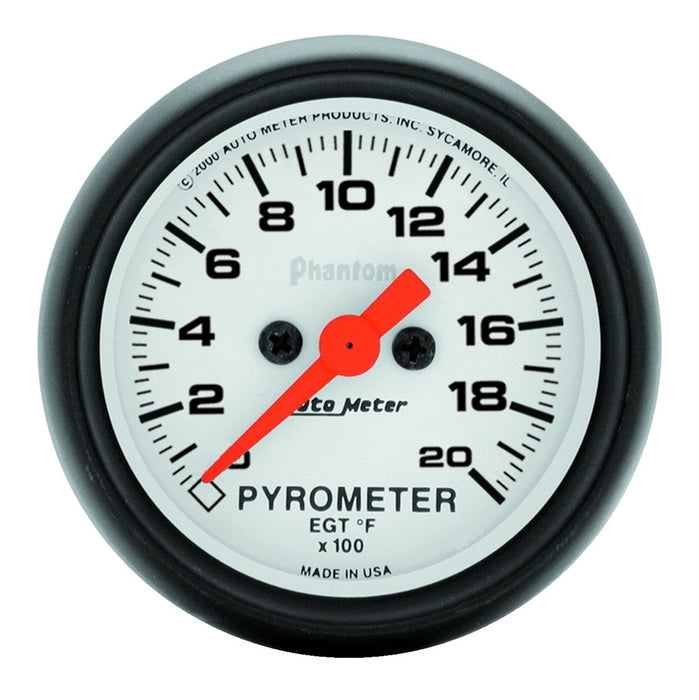 AutoMeter 5745 GAUGE; PYROMETER (EGT); 2 1/16in.; 2000deg.F; DIGITAL STEPPER MOTOR; PHANTOM - Truck Part Superstore