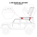 Go Rhino 5910012T SRM Roll Bar Mounting Kit - Jeep JLU Mount - Truck Part Superstore