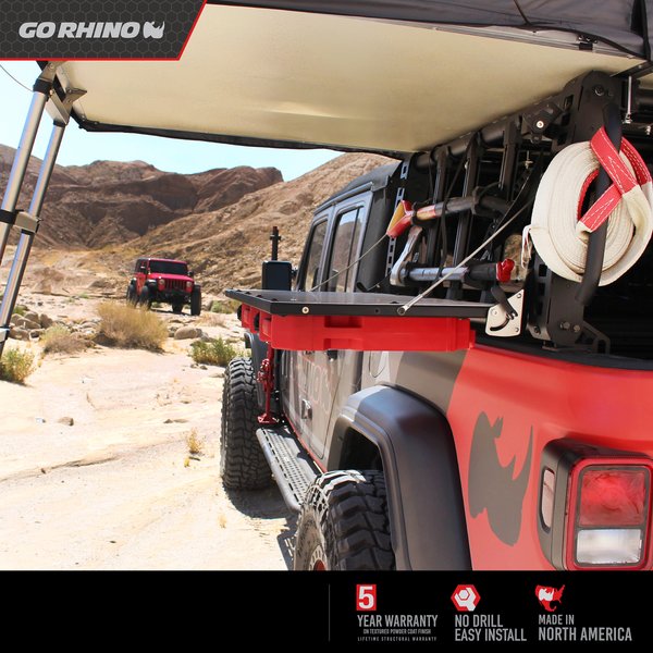 Go Rhino 5950100T Convenient handle to help access top of XRS Overland Rack - Truck Part Superstore