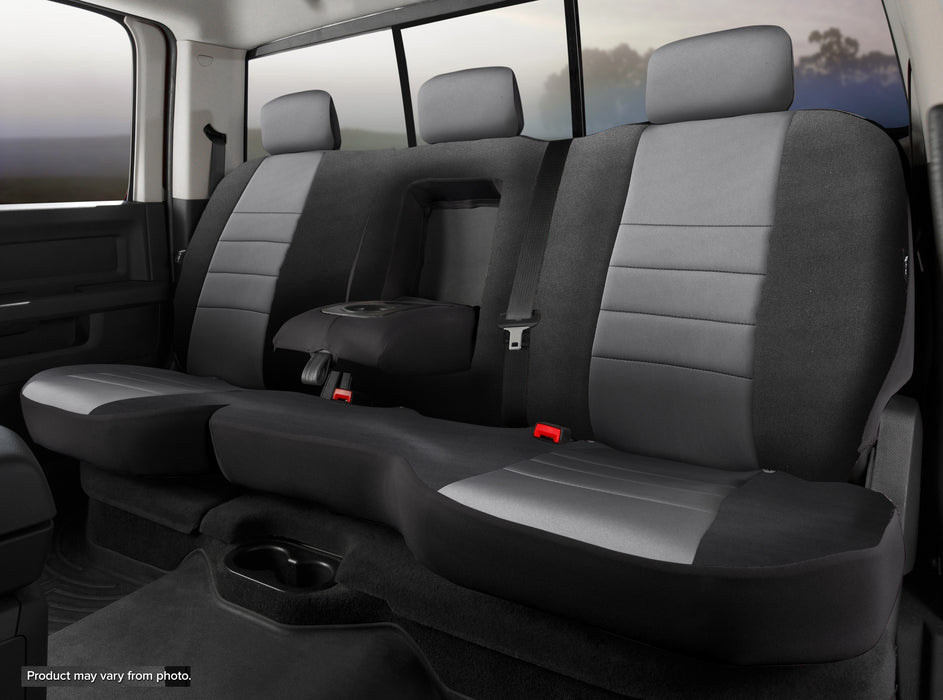 FIA NP92-66 GRAY Neo™ Neoprene Custom Fit Truck Seat Covers; Split Cushion; 60/40; Gray; - Truck Part Superstore