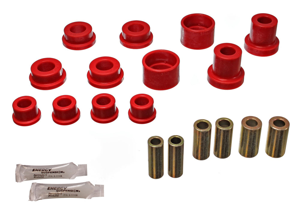 Energy Suspension 5.3113R Control Arm Bushing Set; Red; Rear; Performance Polyurethane; - Truck Part Superstore