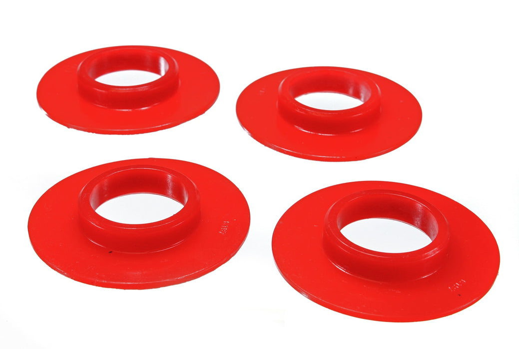 Energy Suspension 5.6110R Coil Spring Isolator Set; Red; Performance Polyurethane; - Truck Part Superstore