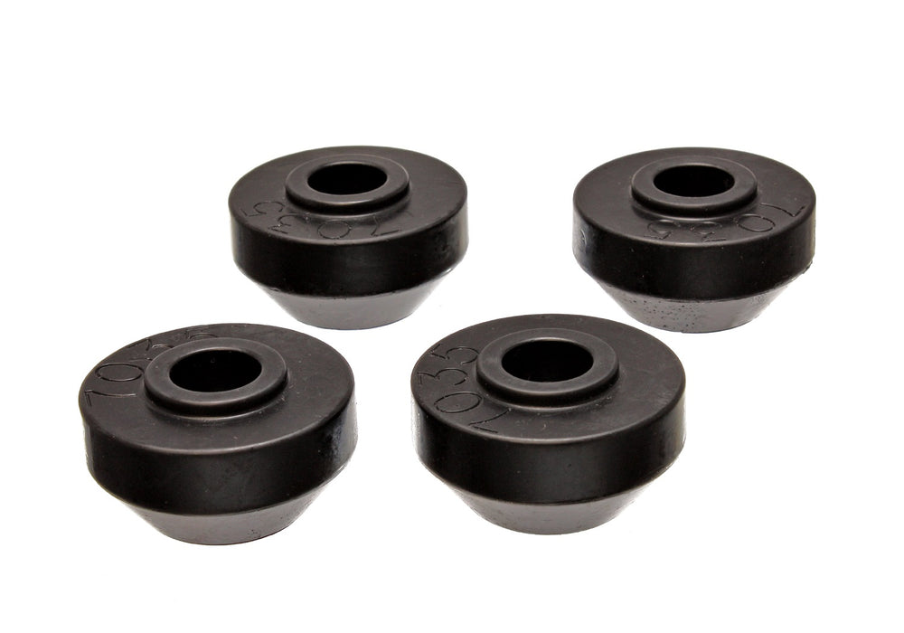 Energy Suspension 5.7103G Strut Rod Bushing Set; Black; Front; Performance Polyurethane; - Truck Part Superstore