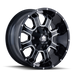 MAYHEM 8103-8978M18 FIERCE (8103) GLOSS BLACK/MILLED SPOKES 18X9 8x180 18MM 130.8MM - Truck Part Superstore