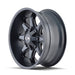 ION 181-2978M18 181 (181) SATIN BLACK/MILLED SPOKES 20X9 8x180 18MM 124.1MM - Truck Part Superstore