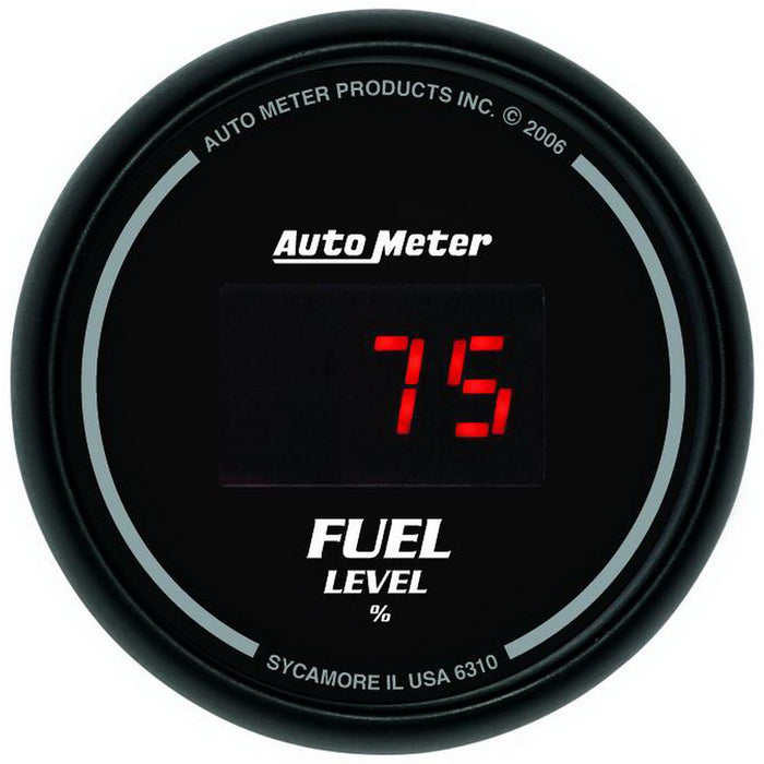 AutoMeter 6300 GAUGE KIT; 5 PC.; 3 3/8in./2 1/16in.; ELEC SPEEDO; DIGITAL; BLACK DIAL W/RED LED - Truck Part Superstore
