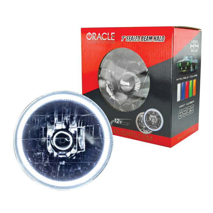 Oracle Lighting 6905-001 Pre-Installed Lights 7 in. Sealed Beam, White - Truck Part Superstore