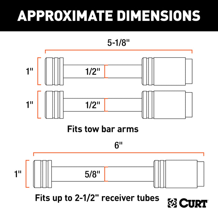 CURT 70005 CURT 70005 Rambler RV Tow Bar Lock Set; 3-Pack; Keyed-Alike - Truck Part Superstore