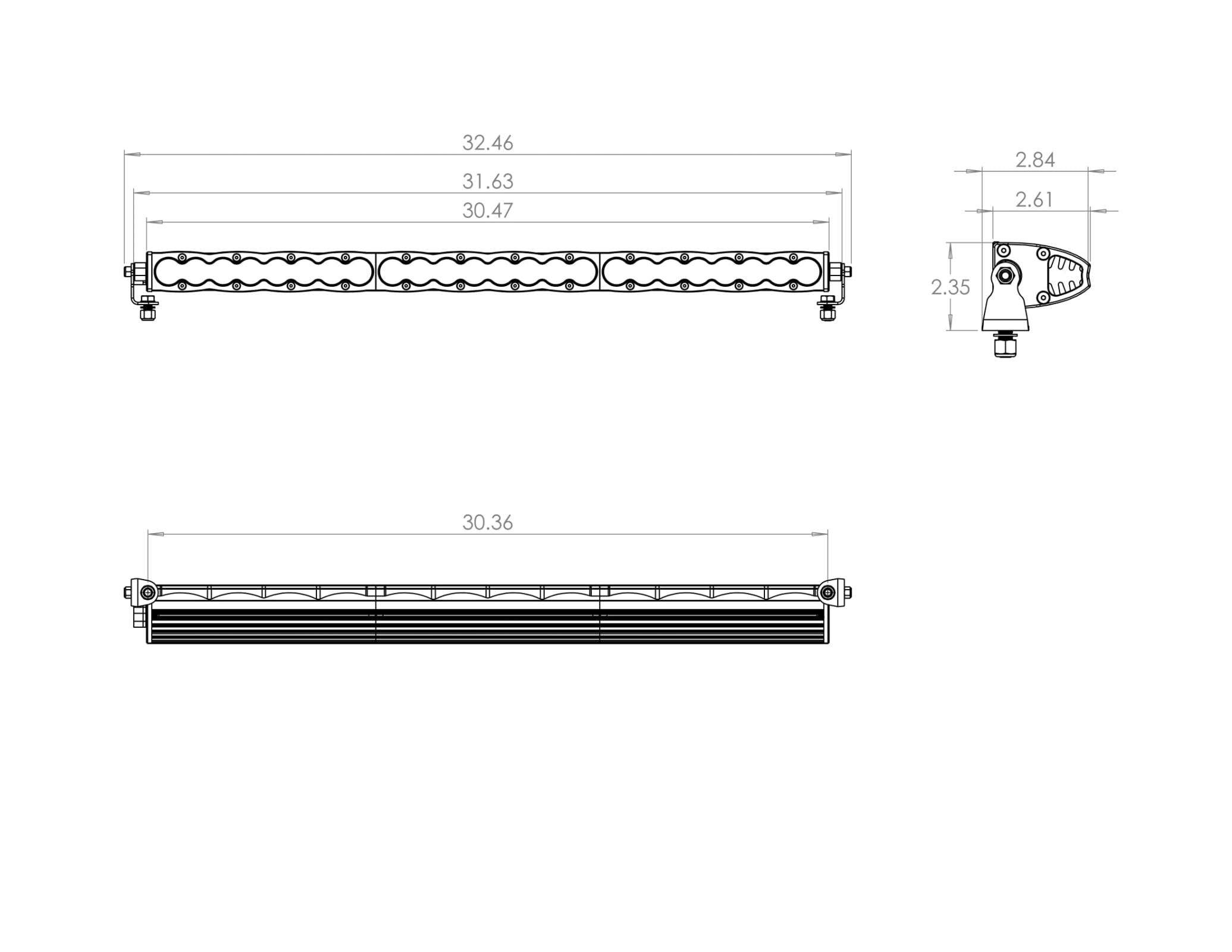 Baja Designs 703006 30 Inch LED Light Bar Work/Scene Pattern S8 Series Baja Designs - Truck Part Superstore