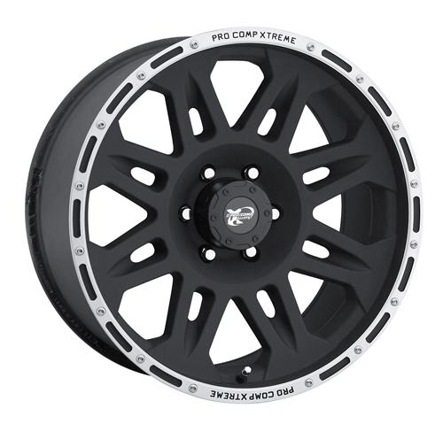 Pro Comp Alloy Wheels 7105-7973 Series 7105 17x9 with 5 on 5 Bolt Pattern Flat Black Pro Comp Steel Wheels - Truck Part Superstore