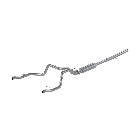 MBRP S5065AL 2.5 Inch Cat Back Exhaust System For 19-22 Silverado/Sierra 1500 6.2L, 2022 Silverado LTD/ Sierra Limited 6.2L Dual Rear Aluminized Steel MBRP - Truck Part Superstore