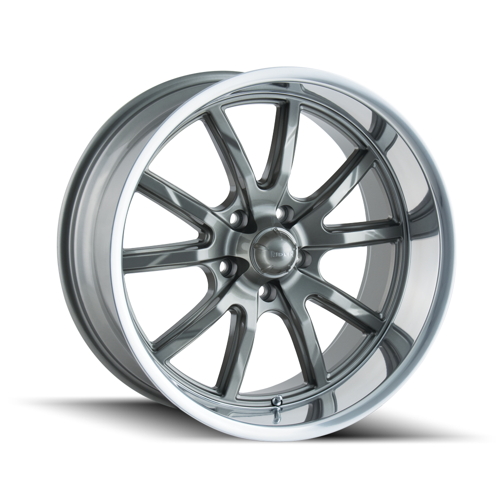 RIDLER 650-2161G 650 (650) GREY/POLISHED LIP 20X10 5-120.65 0MM 83.82MM - Truck Part Superstore