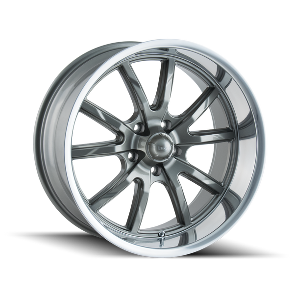 RIDLER 650-8965G 650 (650) GREY/POLISHED LIP 18X9.5 5-114.3 0MM 83.82MM - Truck Part Superstore
