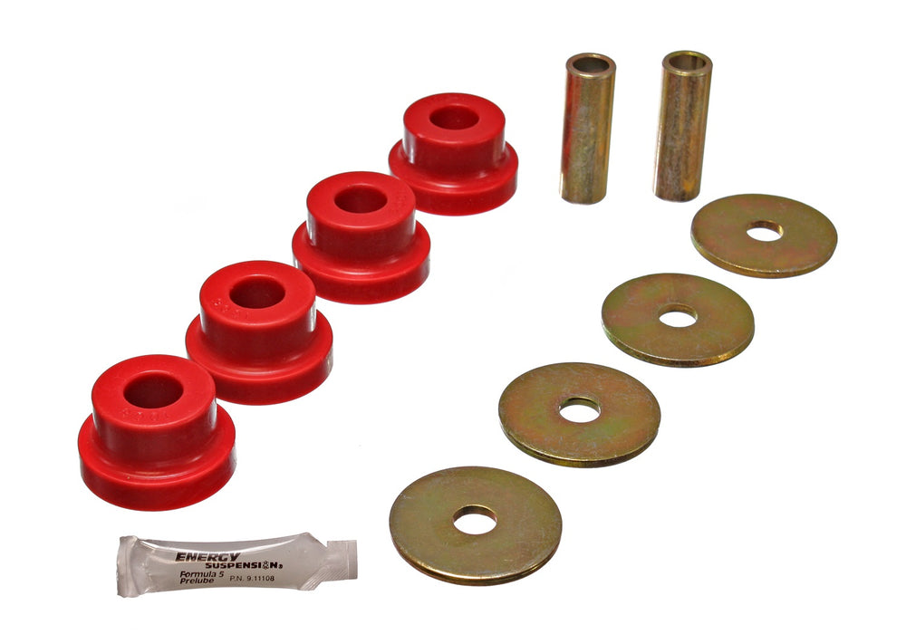 Energy Suspension 7.1102R Differential Carrier Bushing Set; Red; Performance Polyurethane; - Truck Part Superstore