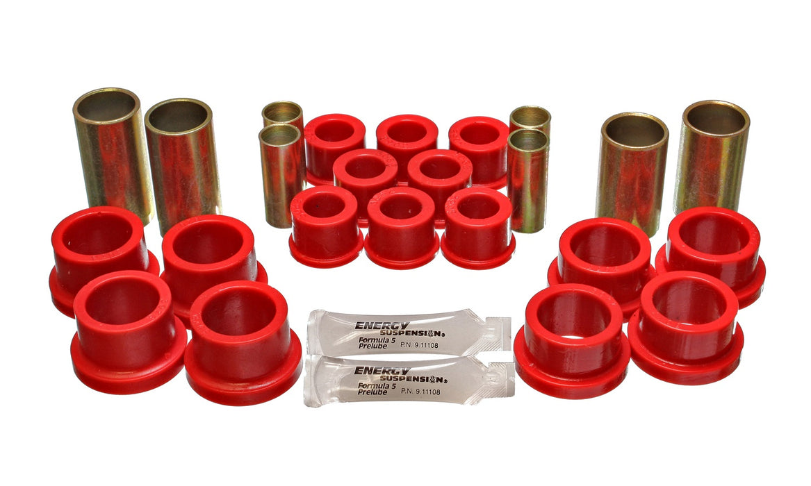 Energy Suspension 7.3104R Control Arm Bushing Set; Red; Rear; Performance Polyurethane; - Truck Part Superstore