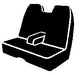 FIA TR48-1 BROWN Wrangler™ Custom Seat Cover; Saddle Blanket; Brown; Bench Seat; Armrest; - Truck Part Superstore