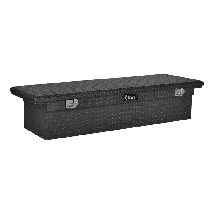 UWS EC10473 Matte Black Aluminum 69in. Truck Tool Box with Low Profile (Heavy Packaging) - Truck Part Superstore