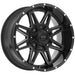 Pro Comp Alloy Wheels 8142-29570 Series 8142 Blockade 20x9.5 with 8 on 170 Bolt Pattern Gloss Black Milled Pro Comp Alloy Wheels - Truck Part Superstore