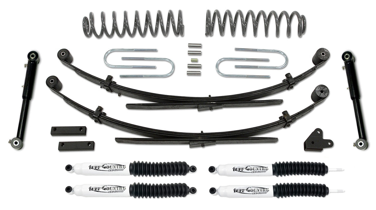 Tuff Country 43803KH 3.5 Inch Lift Kit 87-01 Jeep Cherokee EZ-Flex with Rear Leaf Springs w/ SX6000 Shocks Tuff Country - Truck Part Superstore