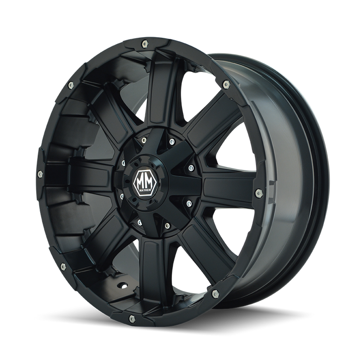 MAYHEM 8030-8983MB CHAOS (8030) MATTE BLACK 18X9 6-139.7 18MM 108MM - Truck Part Superstore