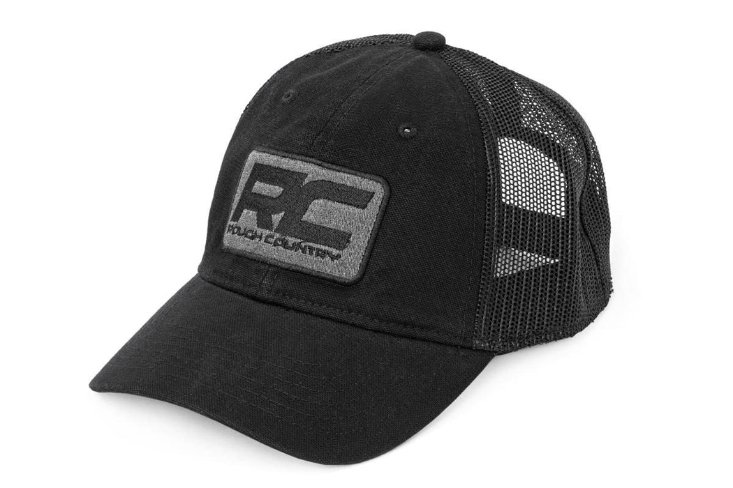 Rough Country 84120 Rough Country Mesh Hat Charcoal Rough Country - Truck Part Superstore