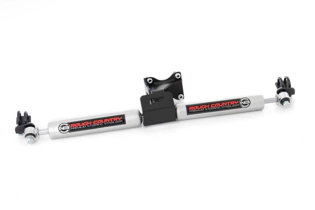 Rough Country 8734930 Jeep N3 Dual Steering Stabilizer 07-18 Wrangler JK Rough Country - Truck Part Superstore