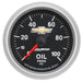 AutoMeter 880447 GAUGE; OIL PRESS; 2 1/16in.; 100PSI; DIGITAL STEPPER MOTOR; CHEVY GOLD BOWTIE - Truck Part Superstore