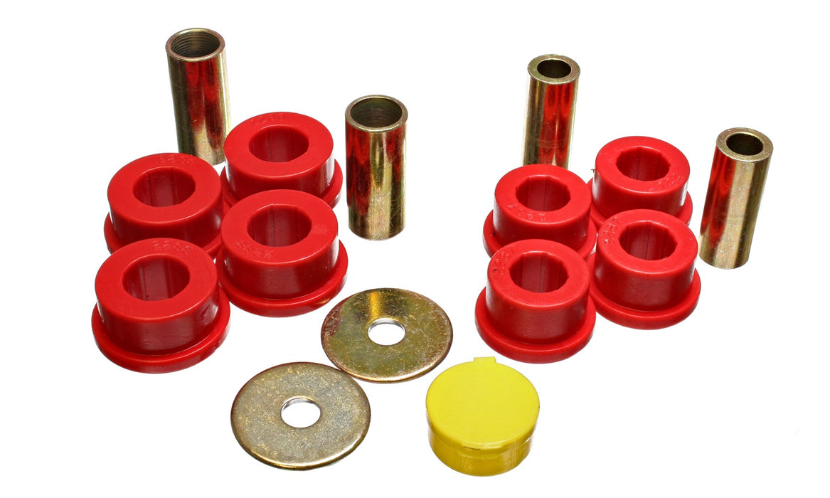 Energy Suspension 8.3113R Control Arm Bushing Set; Red; Front; Performance Polyurethane; - Truck Part Superstore