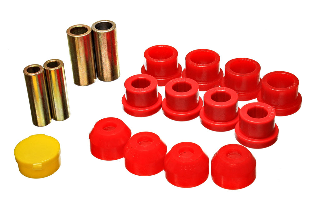 Energy Suspension 8.3114R Control Arm Bushing Set; Red; Rear; Performance Polyurethane; - Truck Part Superstore