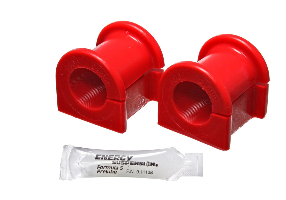 Energy Suspension 8.5135R Sway Bar Bushing Set; Red; Front; Bar Dia. 29mm; Performance Polyurethane; - Truck Part Superstore