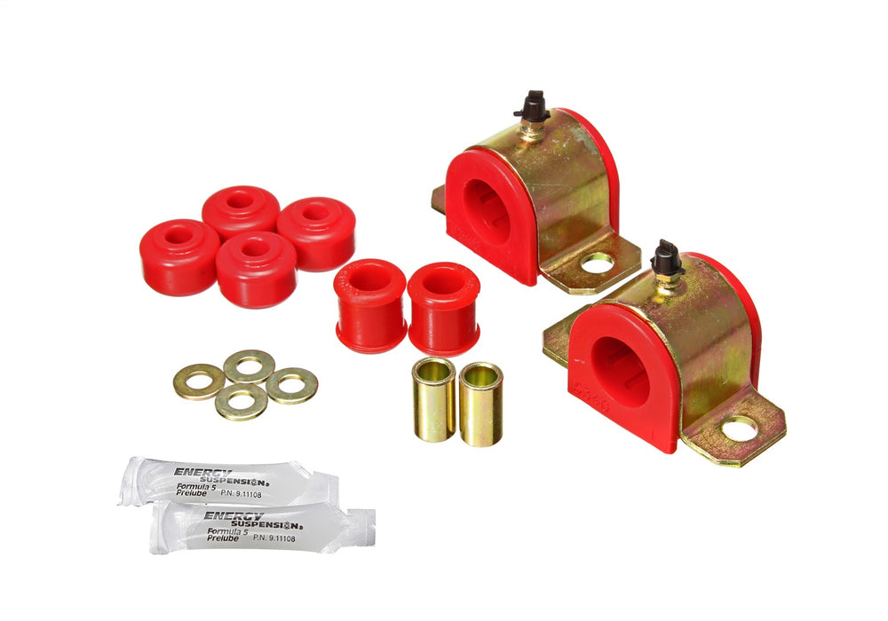 Energy Suspension 8.5148R Sway Bar Bushing Set; Red; Rear; 25mm; Incl. End Link Bushings; - Truck Part Superstore
