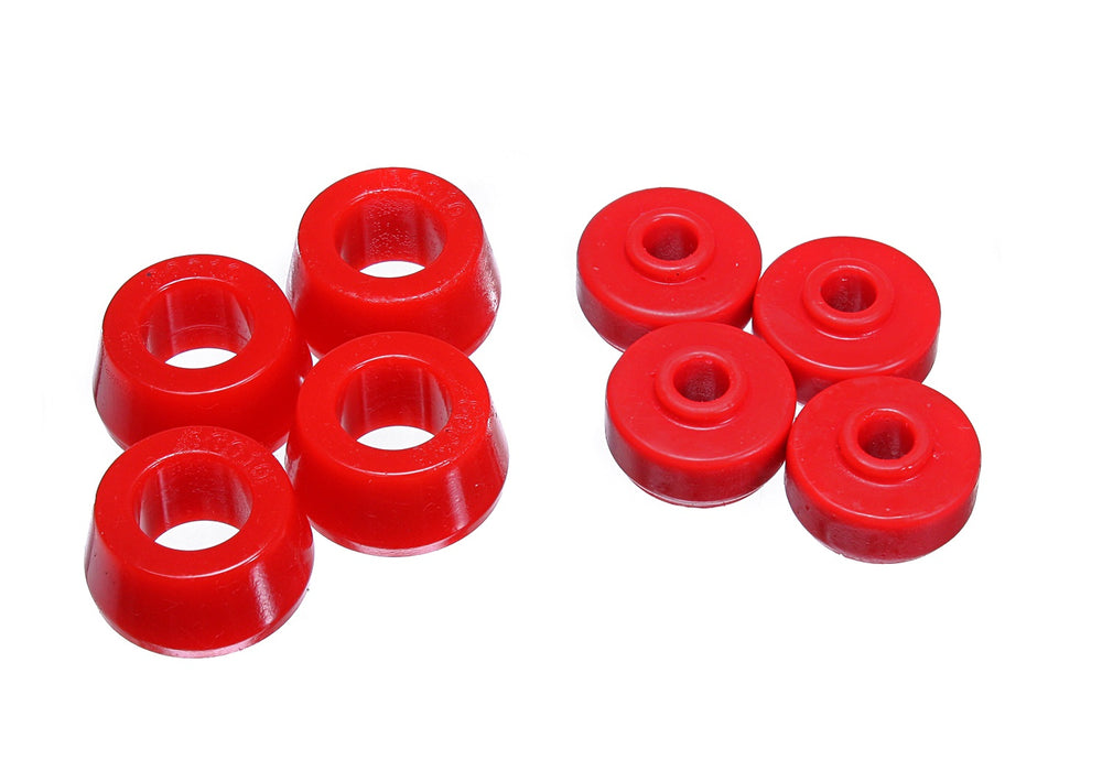 Energy Suspension 8.8102R Shock Bushing Set; Red; Rear; - Truck Part Superstore