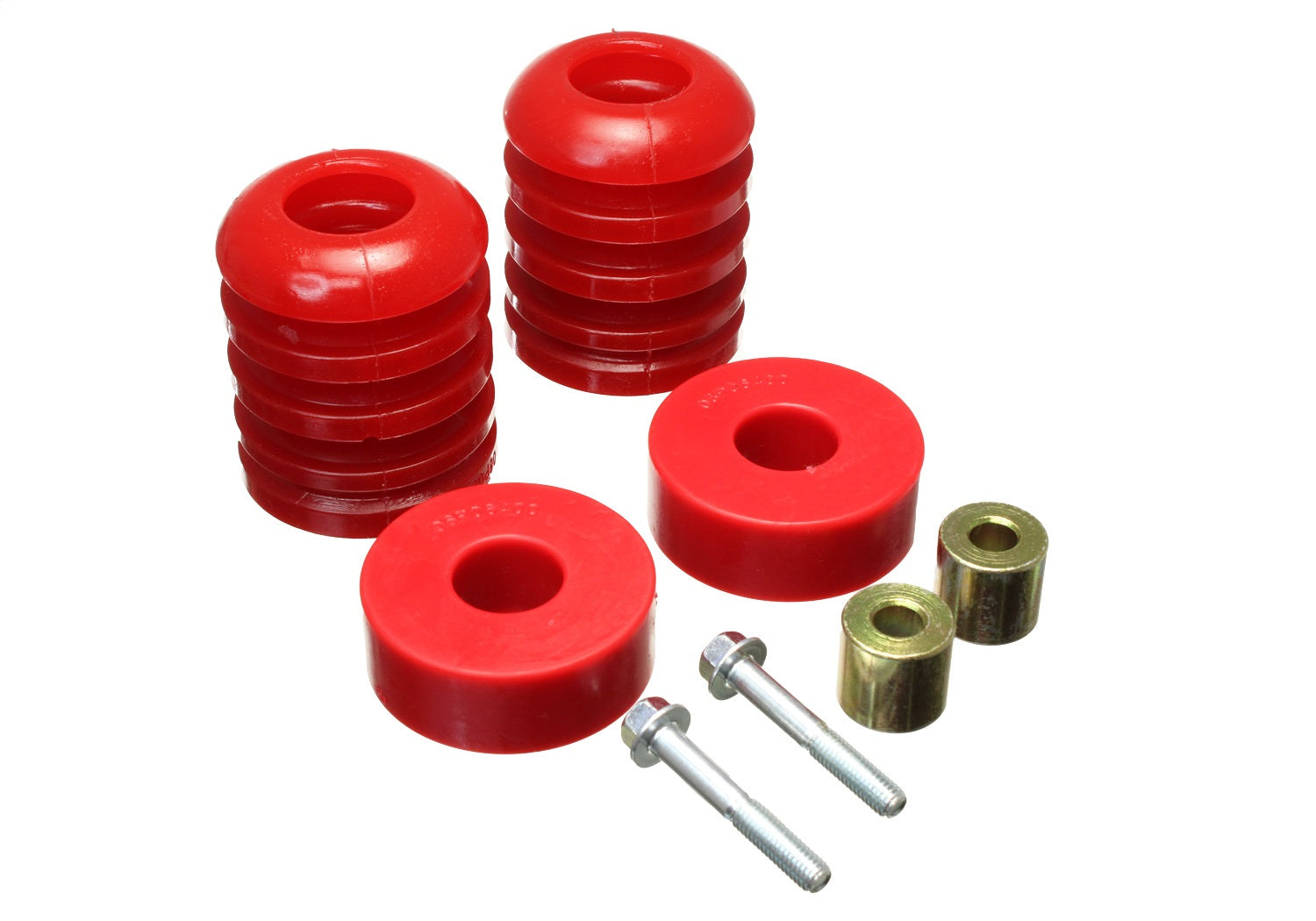 Energy Suspension 8.9108R Bump Stop Set; Red; Front; Inner Coil Spring;  Must Use Factory Bump Stop Cup; Truck Part Superstore CANADA
