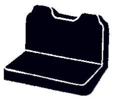 FIA TR49-2 WINE Wrangler™ Custom Seat Cover; Saddle Blanket; Wine; Bench Seat; - Truck Part Superstore