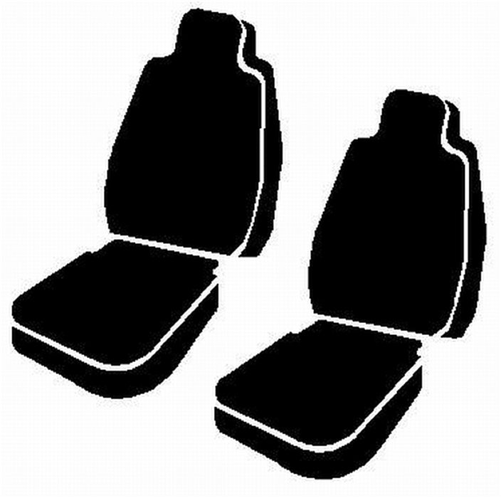 FIA SL69-72 GRAY LeatherLite™ Custom Seat Cover; Leatherette; Gray/Black; Bucket Seats; - Truck Part Superstore