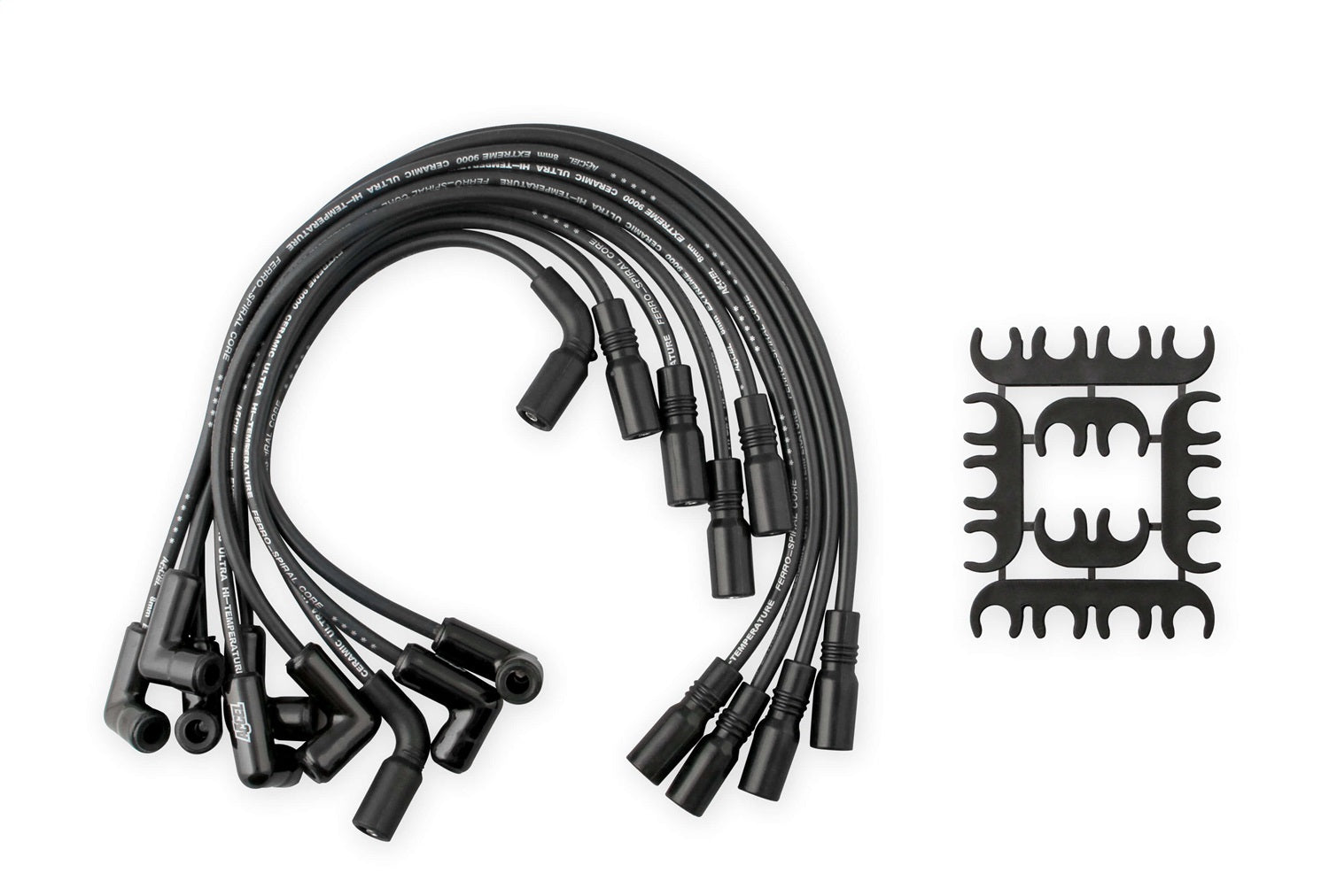 ACCEL 9042CK Extreme 9000 Black Ceramic Boot Spark Plug Wire Set