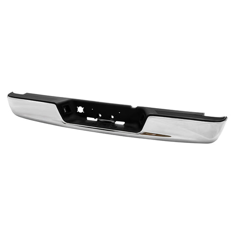 Spyder Auto 9047367 OEM Style Steel Rear Bumper; Chrome; Incl. Brackets Hardware And Step Pads; - Truck Part Superstore