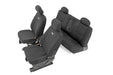 Rough Country 91025 Neoprene Front & Rear Seat Covers Black 14-18 Silverado/Sierra 1500 Rough Country - Truck Part Superstore