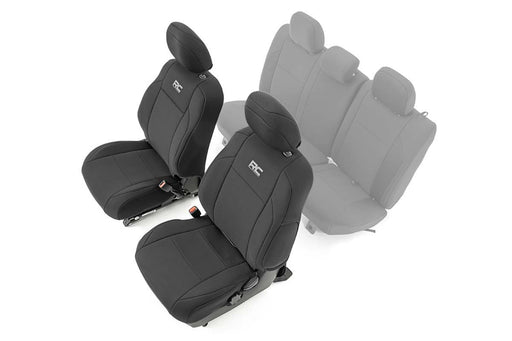 Rough Country 91030 Tacoma Neoprene Front Seat Covers For 16-Pres Toyota Tacoma Crew Cab Rough Country - Truck Part Superstore